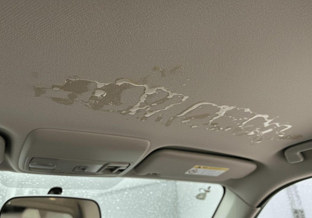 Water Damage in Car Headliners